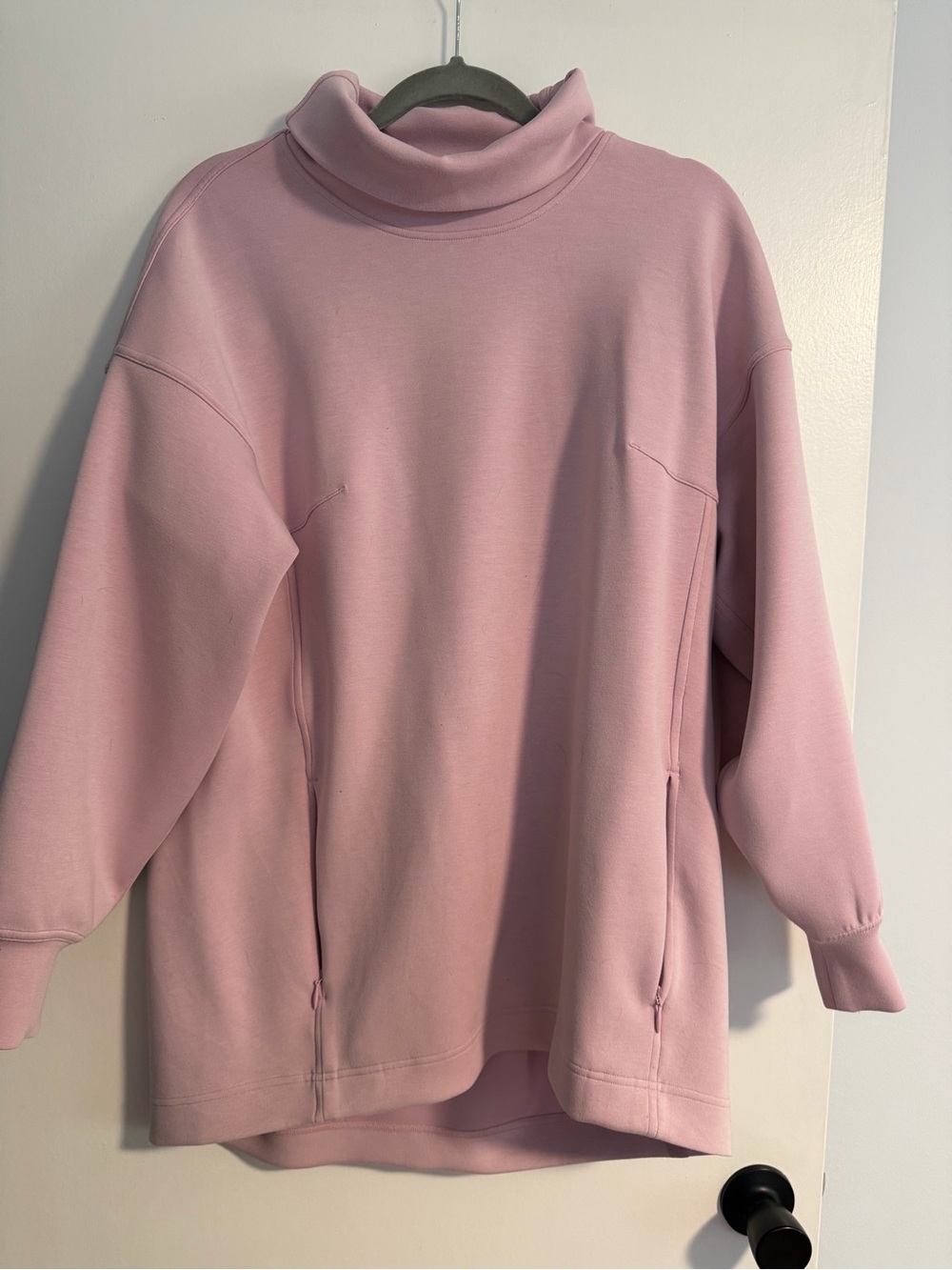 lululemon athletica Soft Pink Funnel Neck Sweatshirt